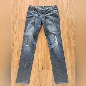 Bullhead Blue Skinny Jeans Distressed Denim